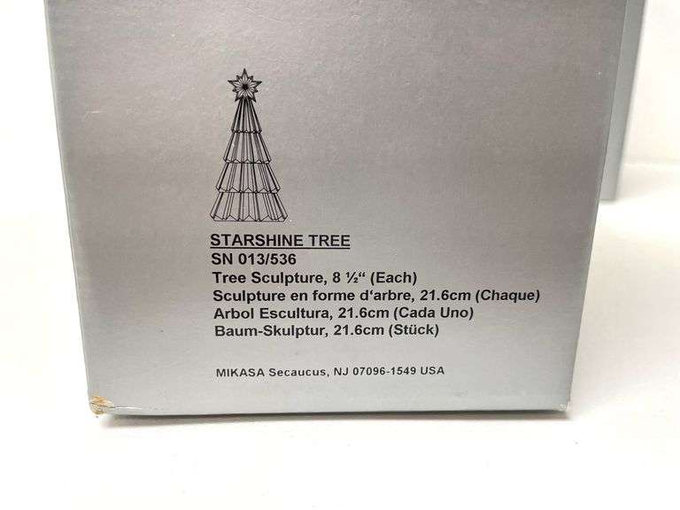 Pair of Mikasa Crystal  “Starshine Trees”