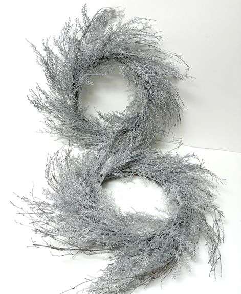 Silver Glitter Wreaths