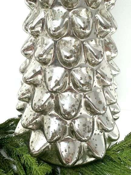 Pottery Barn Mercury Glass Trees