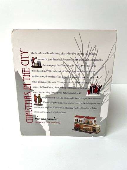 “Christmas In The City - The Macambo” Department 56