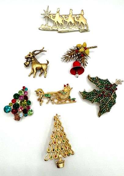 Vintage Holiday Brooches