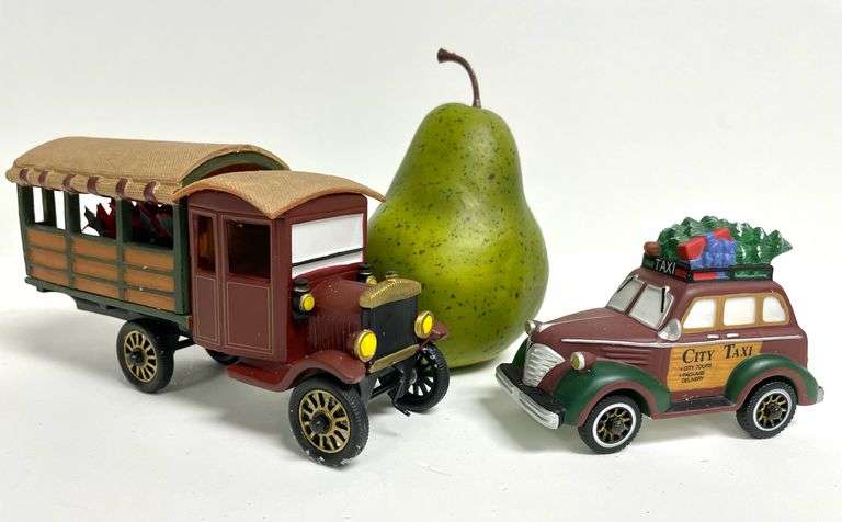 “City Taxi” & “Poinsettia Delivery Truck” Department 56