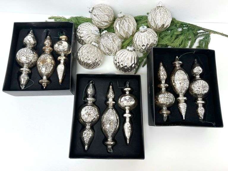 Glass Ornament Set