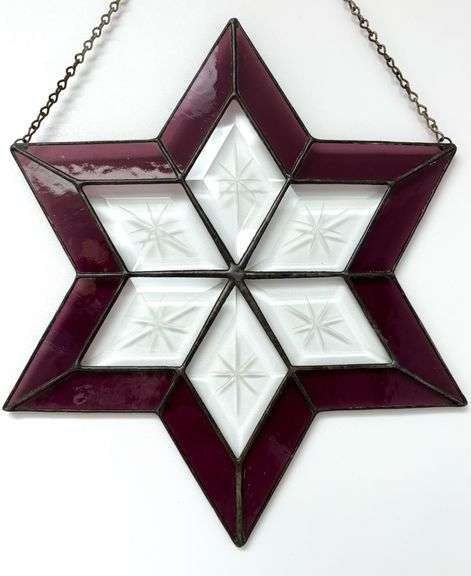 Stained Glass Hanging Star