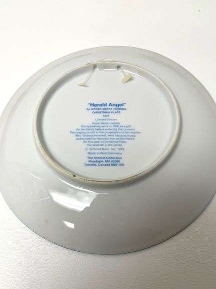 4 1970’s Schmid Limited Edition Christmas Collector’s Plates