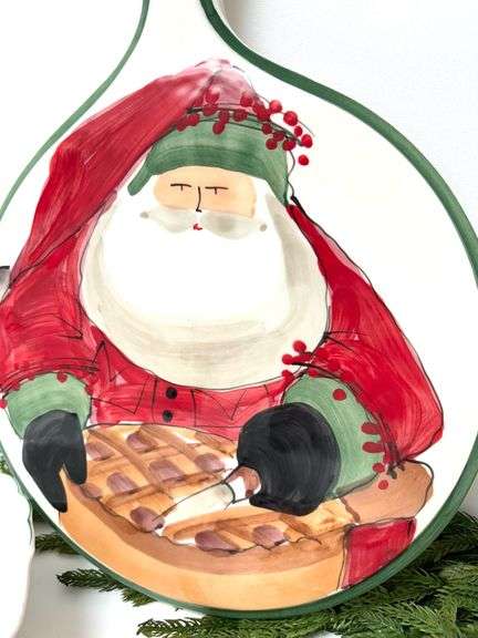 Vietri Italian Cheese Board & Holiday Serving Set