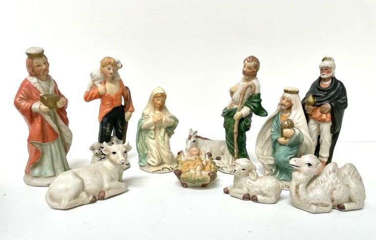 Mid-Century Nativity Set