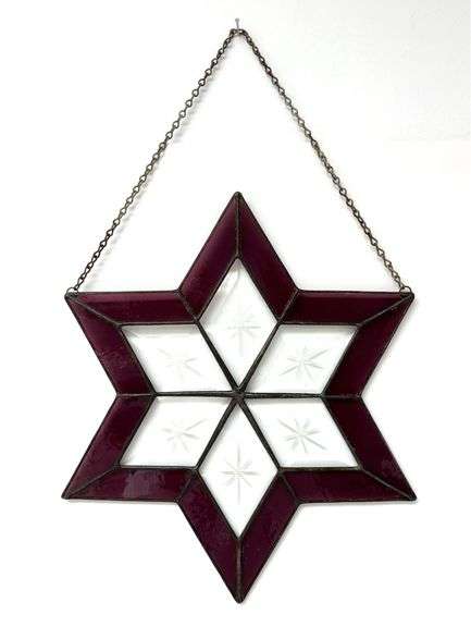 Stained Glass Hanging Star
