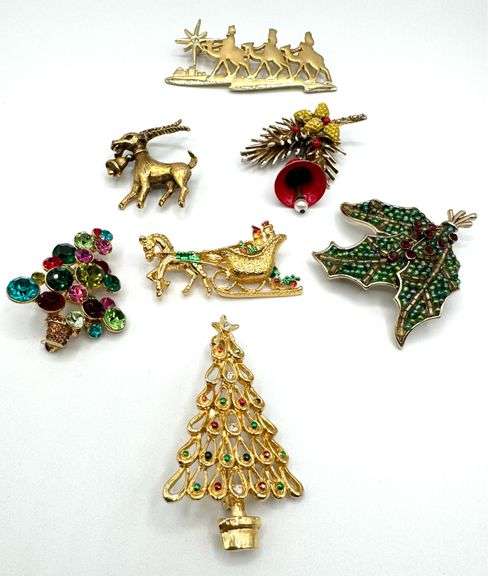 Vintage Holiday Brooches