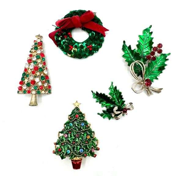 Vintage Christmas Brooches