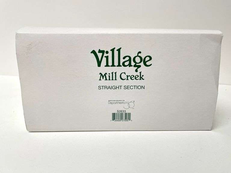 “Mill Creek Straight Section” Department 56
