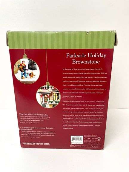 “Parkside Holiday Brownstone” Department 56