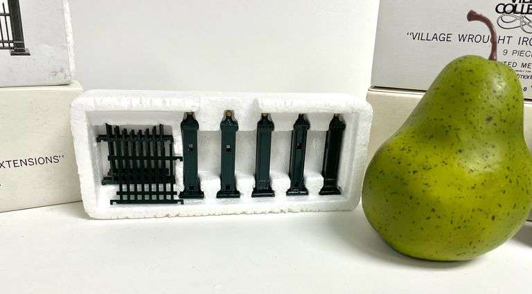 6 Sets of Department 56 “Village Wrought Iron Fence Extensions”