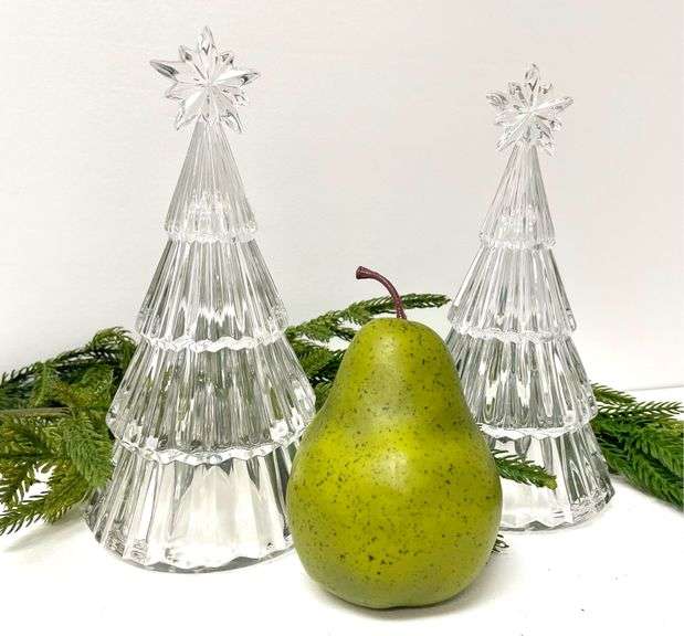 Pair of Mikasa Crystal  “Starshine Trees”