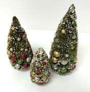 Vintage Bottle Brush Tree Set