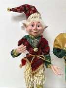 Pair of Jingle Christmas Elves