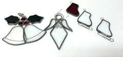 Stained Glass Sleigh & Ornaments