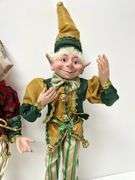 Pair of Jingle Christmas Elves