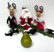 Plush Santa & Reindeer