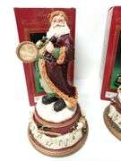 Windsor Collection Musical Santa Pair