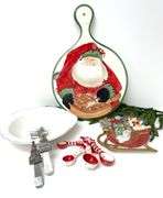 Vietri Italian Cheese Board & Holiday Serving Set