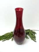 LSA Polish Ruby Red Glass Vase
