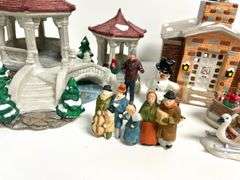 Christmas Village Decor Including Department 56 & Lefton