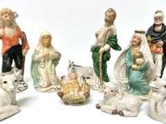 Mid-Century Nativity Set