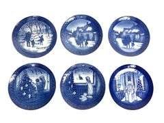 Royal Copenhagen Blue & White Collector’s Plates