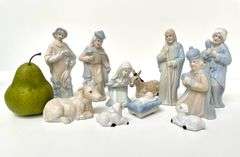 Vintage Porcelain Nativity Set