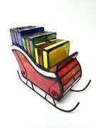 Stained Glass Sleigh & Ornaments