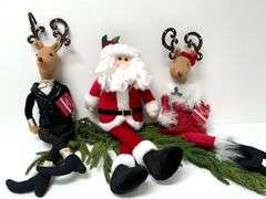 Plush Santa & Reindeer