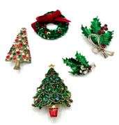Vintage Christmas Brooches