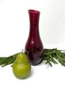 LSA Polish Ruby Red Glass Vase
