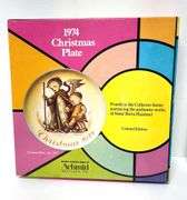 4 1970’s Schmid Limited Edition Christmas Collector’s Plates