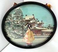 Vintage 3D Geisha Wall Art Decor