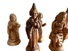 Hand Carved Wooden Nativity Pieces