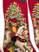 Vintage Needlepoint Stocking Set