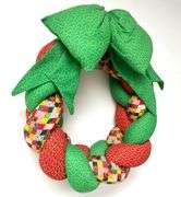 Vintage Plush Holiday Wreath