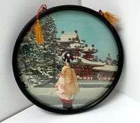 Vintage 3D Geisha Wall Art Decor