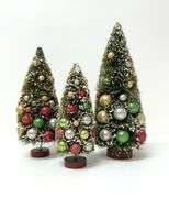 Vintage Bottle Brush Tree Set