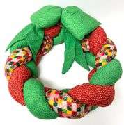 Vintage Plush Holiday Wreath