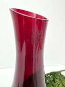 LSA Polish Ruby Red Glass Vase