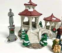 Christmas Village Decor Including Department 56 & Lefton