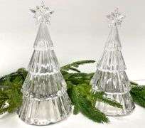 Pair of Mikasa Crystal  “Starshine Trees”