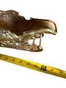 Vintage Brass Deer & Sleigh