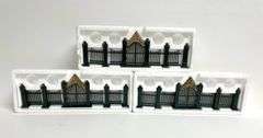 Set of 3 “Village Wrought Iron Gate And Fence” by Department 56