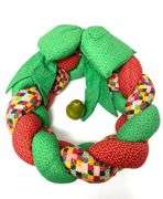 Vintage Plush Holiday Wreath