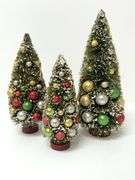 Vintage Bottle Brush Tree Set