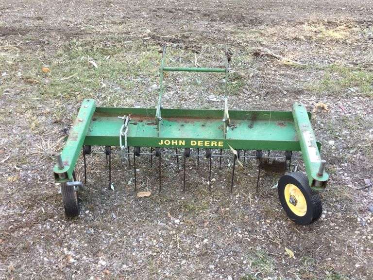 John Deere front mount dethatcher Peterson Land & Auction LLC